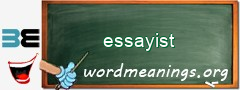 WordMeaning blackboard for essayist